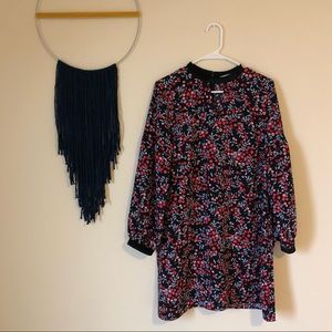 Loft Floral and Velvet Dress🌟